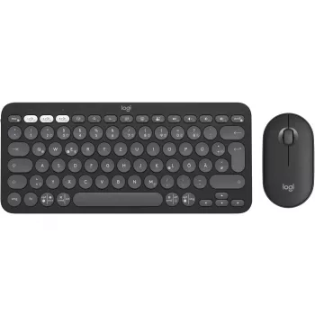Logitech Pebble 2 Combo Tastiera e mouse wireless QWERTZ tedesco grafite