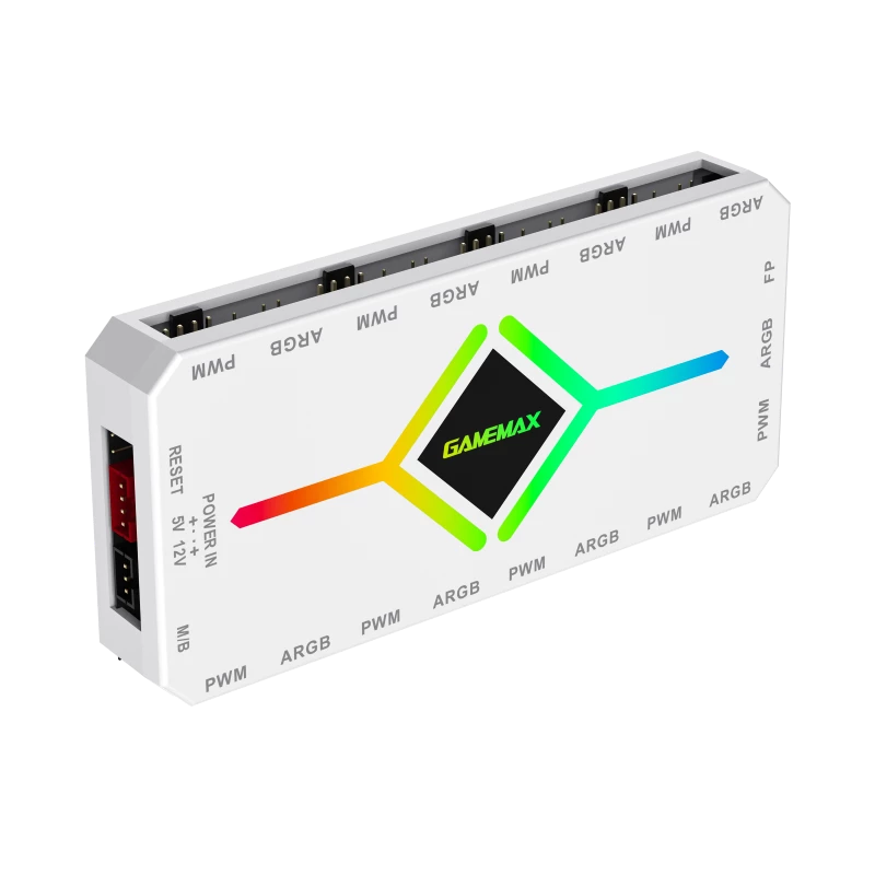 Gamemax | Telecomando | V4.0 ARGB PWM HUB BK | Bianco | Gamemax
