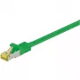 Wentronic Goobay cavo patch Cat.7 in rame, S/FTP (PiMF), verde, 2 m – LSZH senza alogeni, rame, connettore RJ45 (91604)
