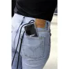 Lookabe custodia per telefono con collana per iPhone XR, oro/nero