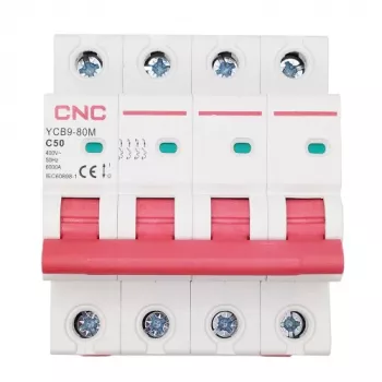 Interruttore automatico magnetotermico CNC, 4P, 50A, classe C, 6kA