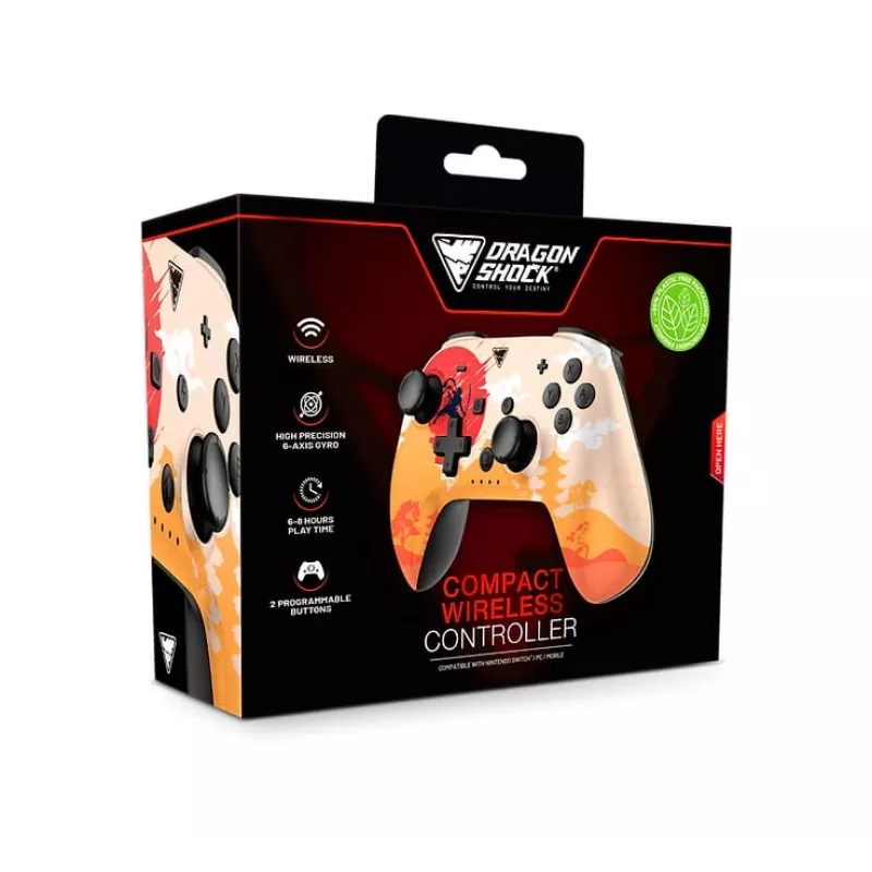 Dragonshock PopTop Compact - Gamepad - Nintendo Switch - pulsante Indietro - D-Pad - pulsante Home - tasto Reset - wireless - Bluetooth - USB Type-C (D