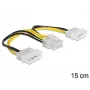 Cavo di alimentazione interno DeLOCK 83410 0,15 m EPS 8 poli Molex 3 poli