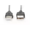 Digitus ASSMANN Basic - cavo prolunga USB - USB Type-A, 4 poli (M) - USB Type-A, 4 poli (F) - 3 m (USB/USB 2.0) - stampato - nero (AK-300200-030-S)