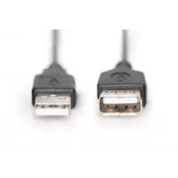 Digitus ASSMANN Basic - cavo prolunga USB - USB Type-A, 4 poli (M) - USB Type-A, 4 poli (F) - 3 m (USB/USB 2.0) - stampato - nero (AK-300200-030-S)