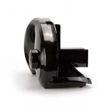 Affettatrice elettrica da tavolo SMAPP 294.5 – 300 W, spessore di taglio 1–15 mm, lama in acciaio inox, sicurezza bambini, bianco