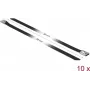 Fascetta DeLOCK 18816 acciaio nero 500mm 10 pz.