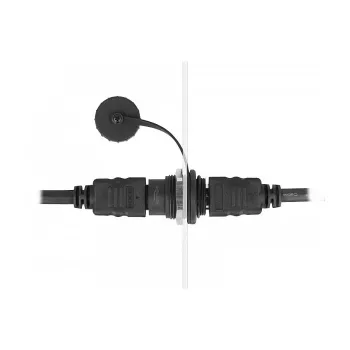 Connettore maschio da incasso HDMI-A DeLOCK con tappo di protezione nero 30,3 mm 23,5 mm