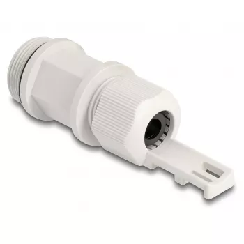 Pressacavo M28 DELOCK, plastica, grigio, con fissaggio a fascetta, 1 pz.