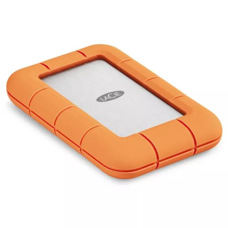 SSD esterna LaCie STND4000400 4 TB USB4 Gen 3x2 Thunderbolt USB Type-C, arancione/acciaio inox