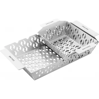 Set gemelli con 2 cestini per grill BBQ+