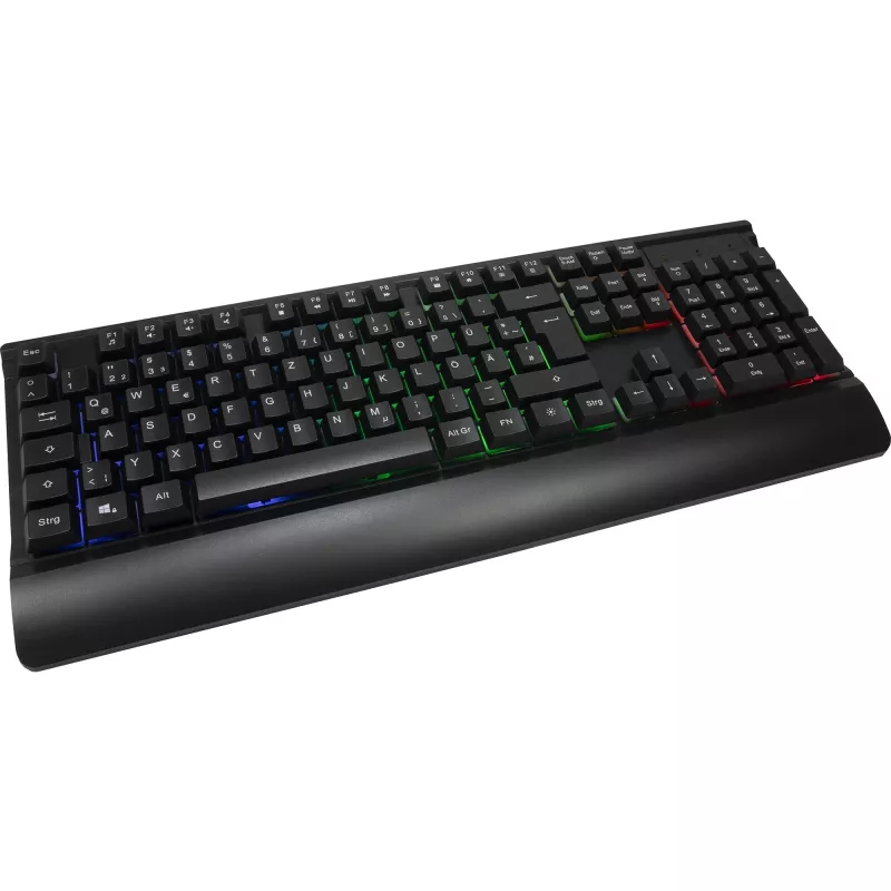 Set tastiera e mouse da gaming con filo INTER-TECH KC-3000 RGB retroilluminato, porta USB