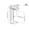 Supporto passivo Maclean MC-713 S grigio