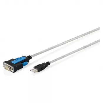 Cavo adattatore USB 2.0 a RS232 DIGITUS DA-70170, chipset FTDI, 1,8 m, USB Type-A a DB9