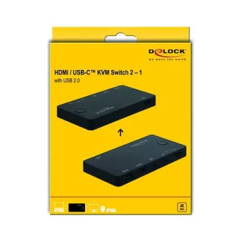 Switch KVM DeLOCK 11477 nero