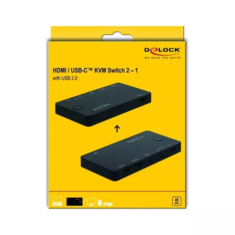 Switch KVM DeLOCK 11477 nero
