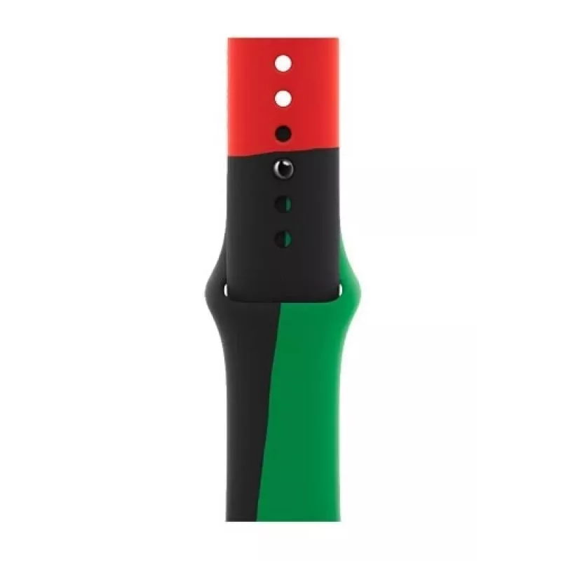 Cinturino Apple 40mm nero Unity Sport Band M/L nero verde rosso