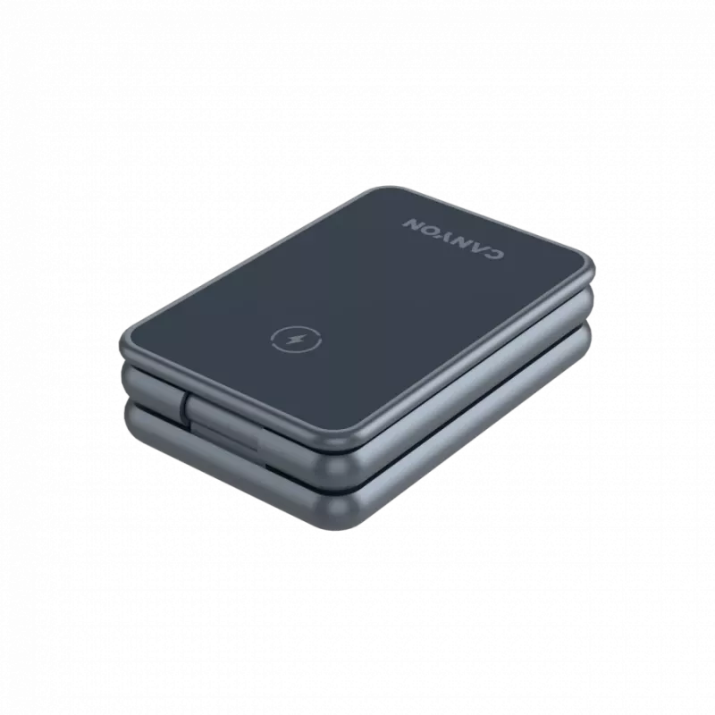 Caricabatterie wireless pieghevole CANYON OnCharge 309 15W 3in1 metallo