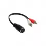 Alcasa AD-2CS5B cavo audio 0,2 m 2 x RCA DIN (5 poli) nero - rosso - bianco (AD-2CS5B)