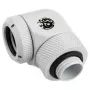 Adattatore 90° G1/4 filettatura esterna a 14 mm hardtube, girevole — BitsPower BP-DWE90RML14, bianco