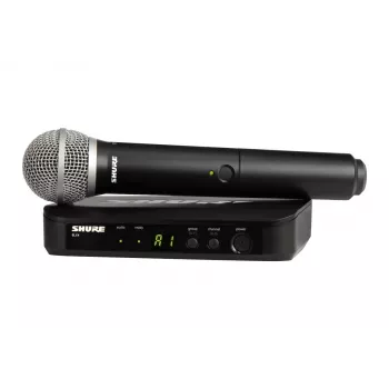 Shure BLX24E/PG58-H8E - sistema vocale wireless con microfono PG58