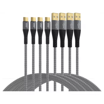 EFB Elektronik Set di cavi USB-A a USB-C 60W QC 3A+ - Digitale/Dati (USB-AC-00005)