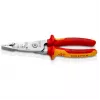 Spellacavi Knipex 13 76 200 ME capacità di spellatura 6 mm rosso acciaio inox giallo