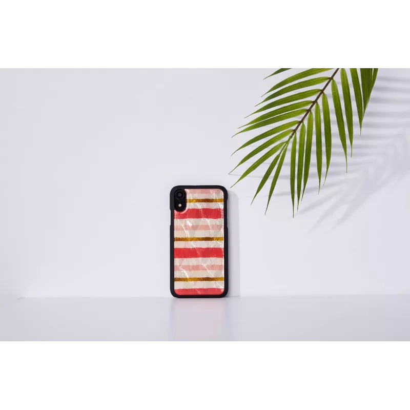 Custodia per smartphone iKins per iPhone XR — design short cake, nero