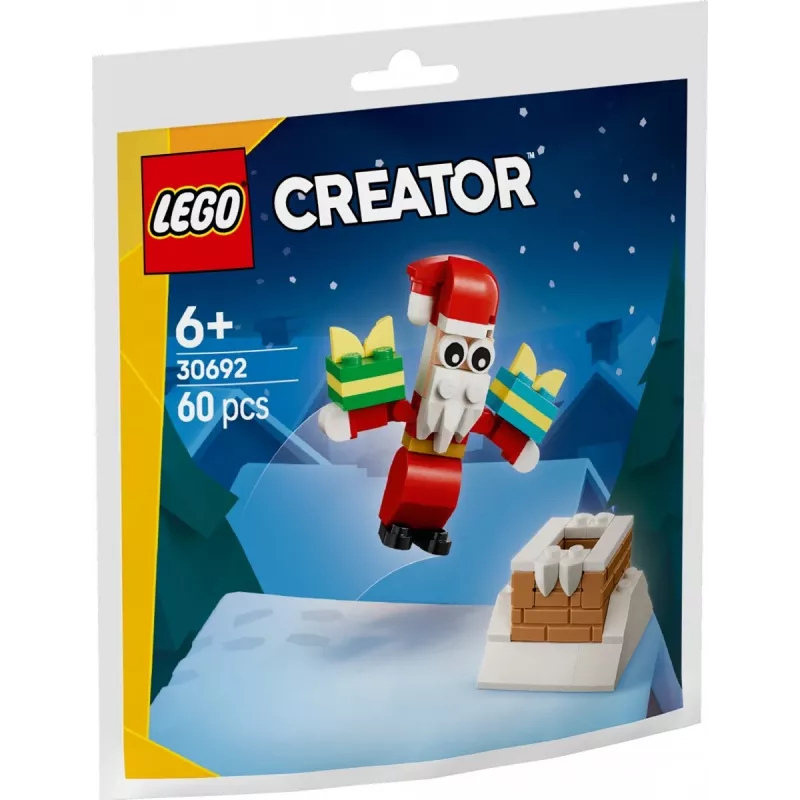Giocattolo da costruzione LEGO Santa's Chimney Polybag 30692 – mini set natalizio da costruzione