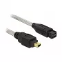 Cavo FireWire A/B DeLOCK 82589 2,0 m grigio connettore maschio/connettore maschio
