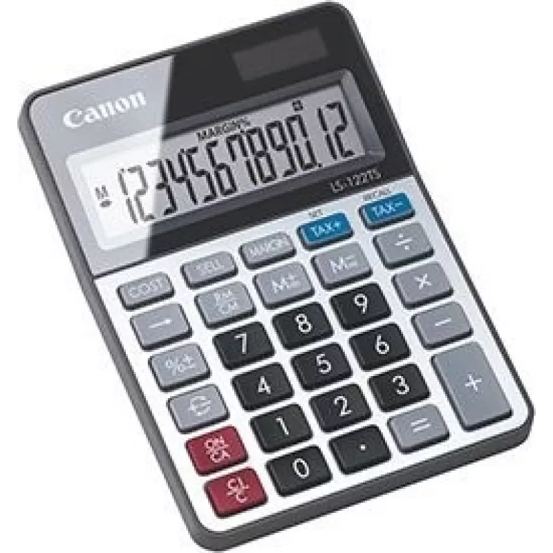Calcolatrice da tavolo Canon LS-122TS con display grigio