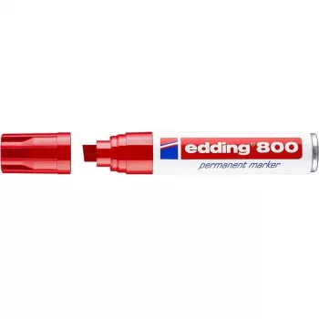 Pennarello indelebile Edding 800 punta a scalpello rosso