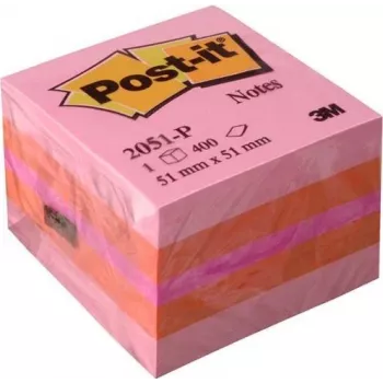 3M Post-it Notes note adesive mini cubo 51 x 51 mm rosa 2051-P