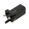 iBOX C-65 nero, caricabatterie universale GaN 65 W con spina UK