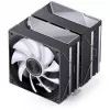 Dissipatore CPU Jonsbo CA80 dual tower, 2 ventole PWM 120mm, ARGB, nero