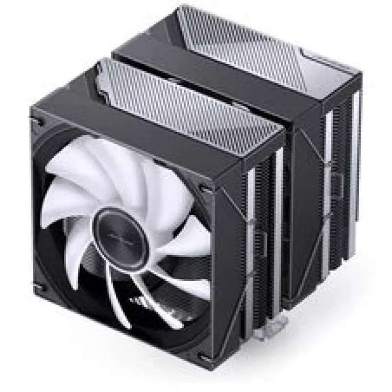Dissipatore CPU Jonsbo CA80 dual tower, 2 ventole PWM 120mm, ARGB, nero