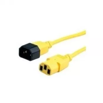 Cavo di collegamento apparecchi ROLINE IEC 320 C14 - C13 giallo 1,8m