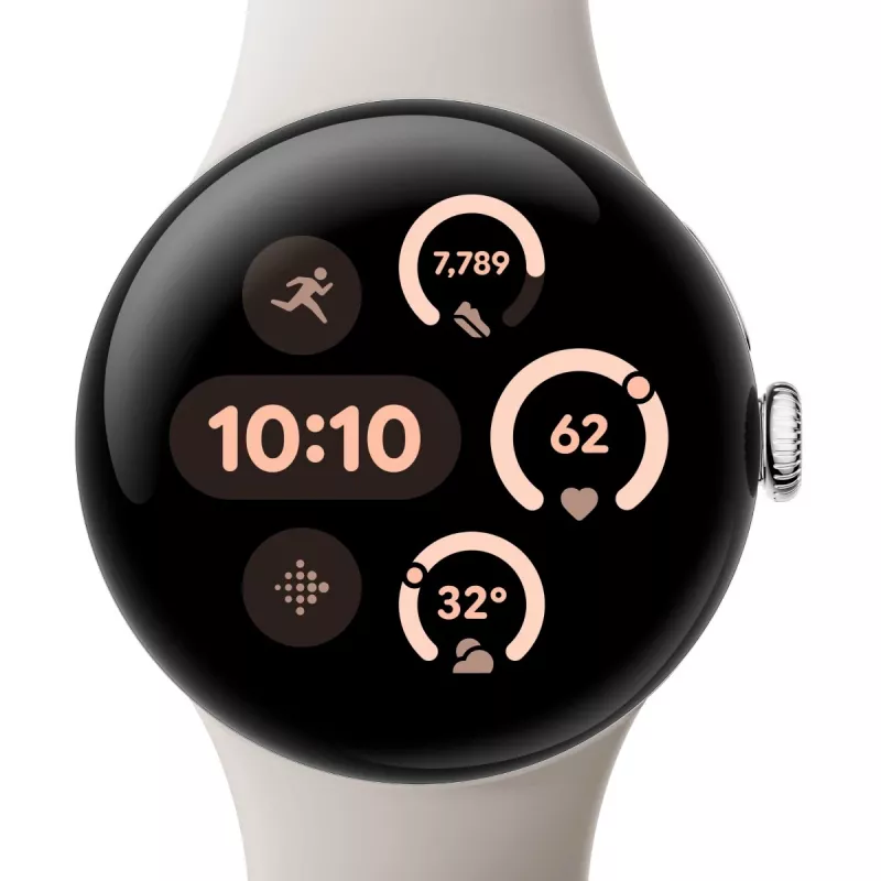 Google Pixel Watch 3 AMOLED 41 mm Digital Touchscreen Argento Wi-Fi GPS (Satellite)