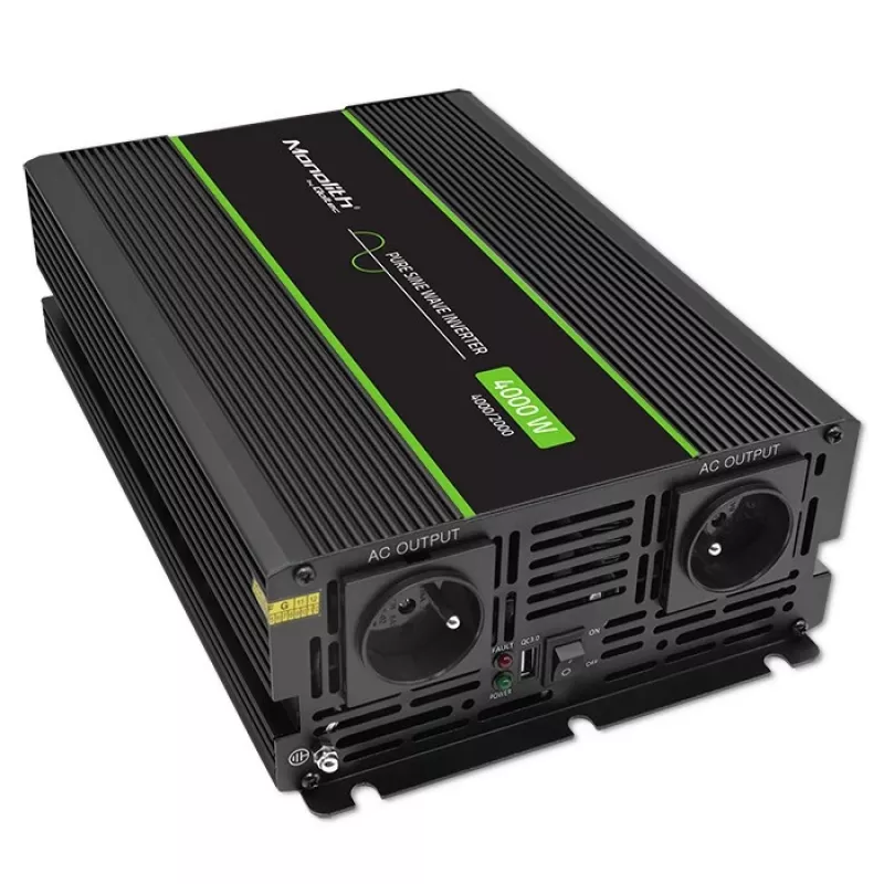 Qoltec Monolith Alimentatore auto 4000 W Nero