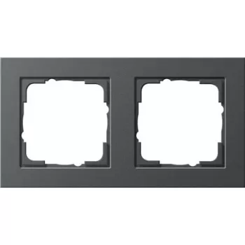 GIRA Copertura 0212 23 antracite, placca di copertura senza viti 80,8×151,9×9,3 mm