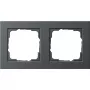 Gira 0212 23 cornice a 2 posti, antracite, senza viti