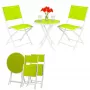 Set di mobili da giardino piccolo Black Forest, due sedie + tavolo bianco e verde