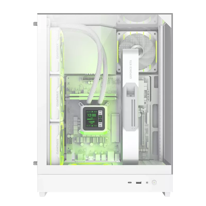 Gamemax case | T20 WH | bianco | M-ATX | alimentatore non incluso