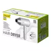 Asciugacapelli Maestro MR-213 2100W con manico pieghevole, 2 velocità, getto freddo, concentratore a doppia parete, argento