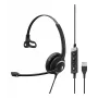 EPOS IMPACT SC 230 USB MS II headset mono USB-A con controllo chiamate in-line certificato Microsoft (1000578)
