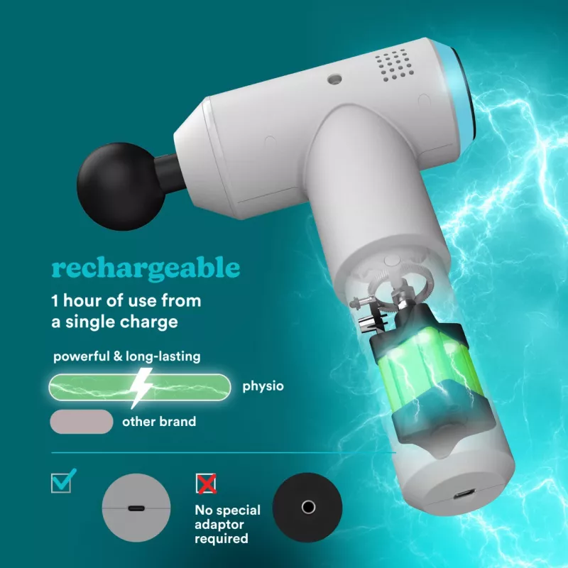Pistola massaggiante a percussione HoMedics PGM-150-EU — dispositivo portatile per terapia a percussione