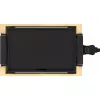 Griglia da tavolo Tasty&Grill 2000 Bamboo, piastra elettrica per grigliare legno, 2.000 Watt