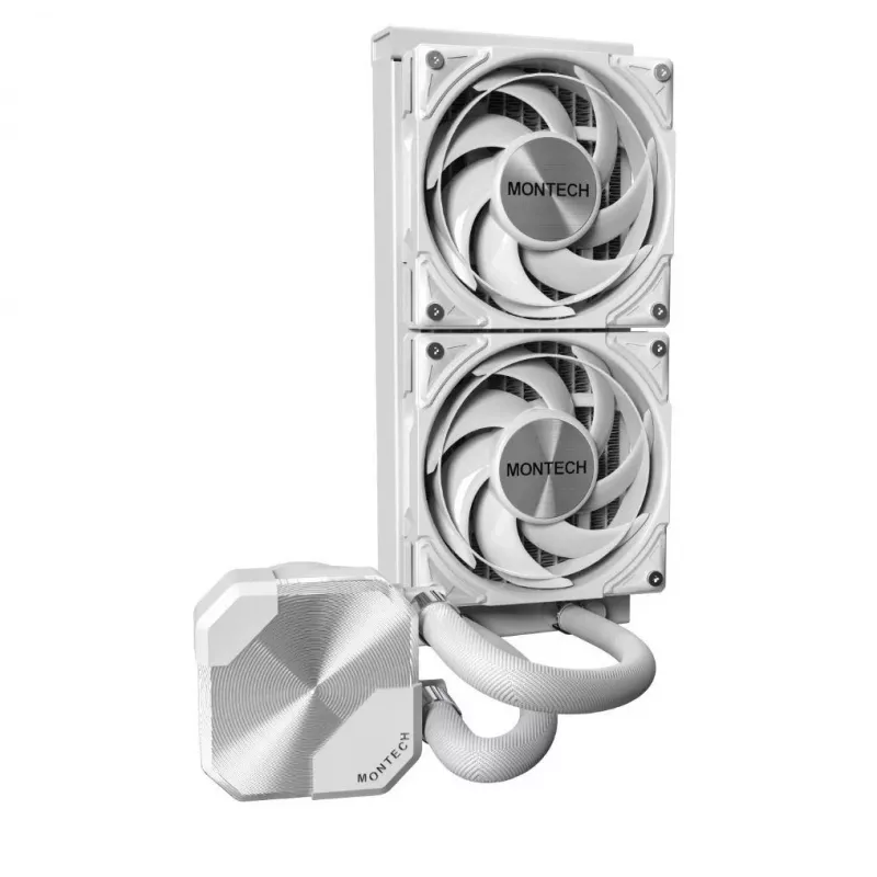 Montech HyperFlow Silent 240 dissipatore liquido all-in-one per processore 12 cm bianco 1 pz.