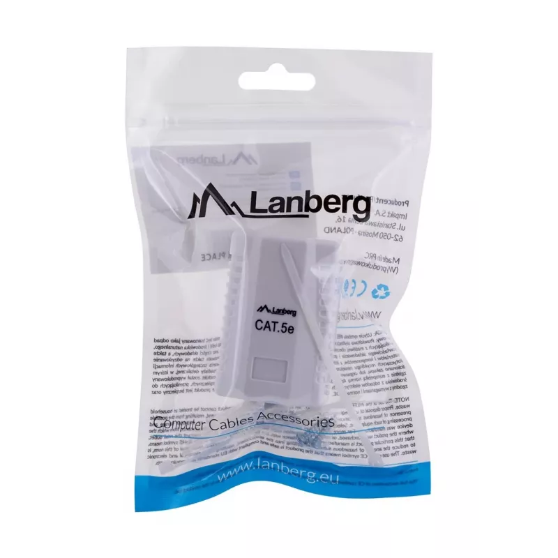 Presa di connessione Lanberg OU5-0001-W RJ-45 bianca