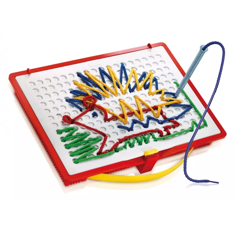 Quercetti 0570 Filo gioco educativo con fili da ricamo, da 4 anni, multicolore